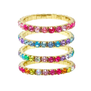 Pink Poppy - Bracelet: Dainty Luxury Bejewelled