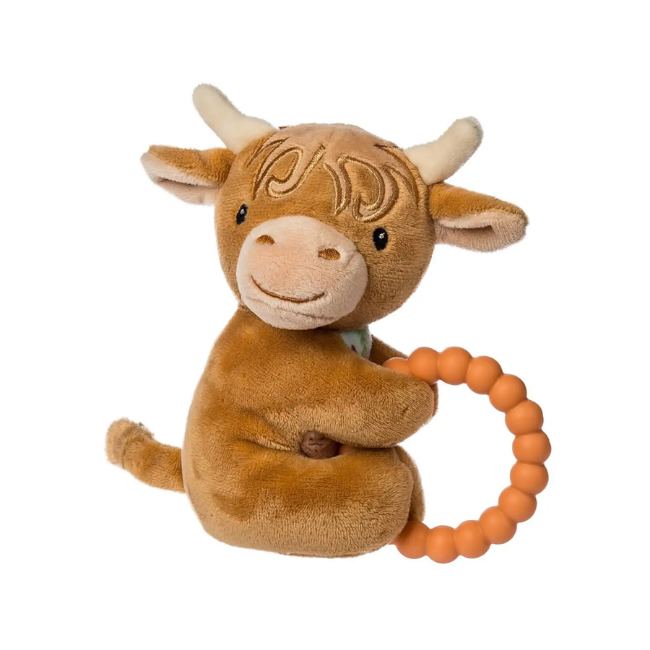 Mary Meyer Hetty Highland Cow Teether Rattle Mary Meyer Hetty Highland Cow Teether Rattle