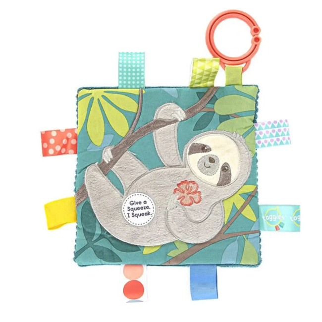 Mary Meyer Taggies Molasses Sloth Crinkle Me