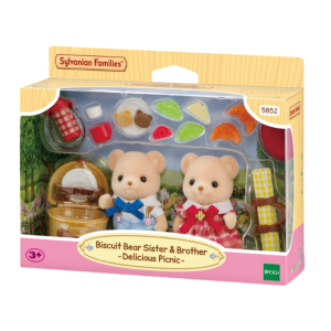 Sylvanian Families - Biscuit Bear Sister + Brother: Delicious Picnic