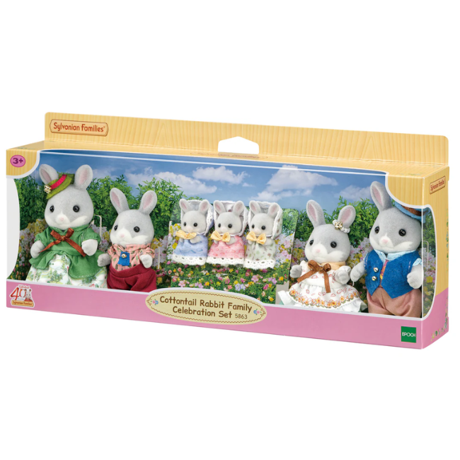Sylvanian Families - Cottontail Rabbit Family Celebration Set
