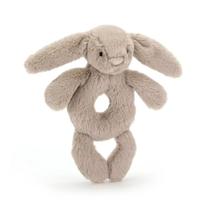 Jellycat - Beige Bashful Bunny: Ring Rattle