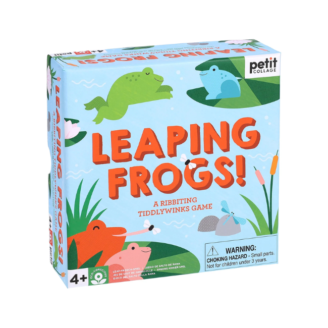 Petit Collage Leaping Frogs! Multi-Coloured