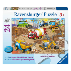 Ravensburger - 24 Piece Giant Floor Puzzle: Construction Fun
