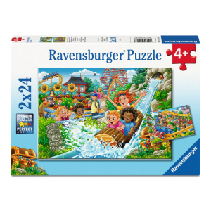 Ravensburger - 2x24 Piece Puzzle: Amusement Park
