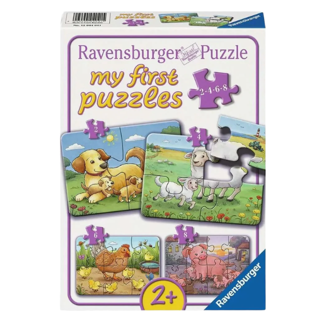 Ravensburger - Animal Families My First Puzzle 2_4_6_8 Pieces Ravensburger - Animal Families My First Puzzle 2_4_6_8 Pieces
