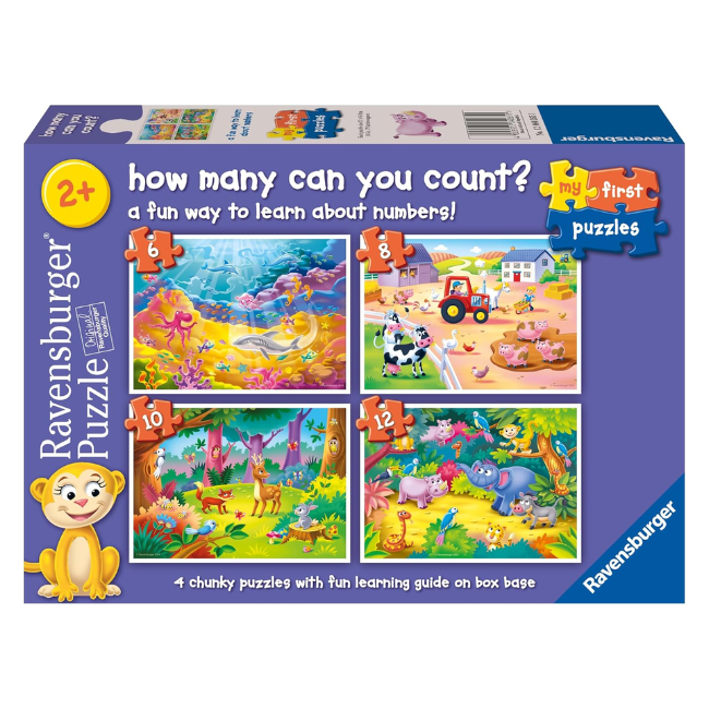 Ravensburger - How Many Can You Count_ Puzzle 6_8_10_12 Pieces Ravensburger - How Many Can You Count_ Puzzle 6_8_10_12 Pieces