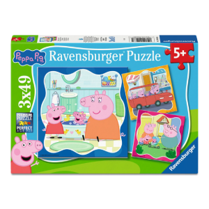 Ravensburger - 3x49 Piece Puzzle: Peppa Pig Family Firsts!
