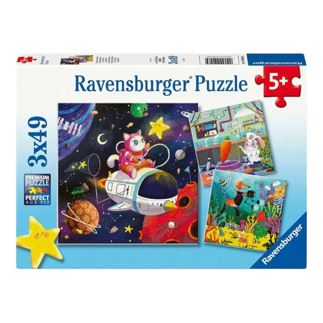 Ravensburger – 3×49 Piece Puzzle_ Animal Explorers