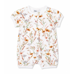 Bebe - Taylor: Organic Floral Short Sleeve Romper