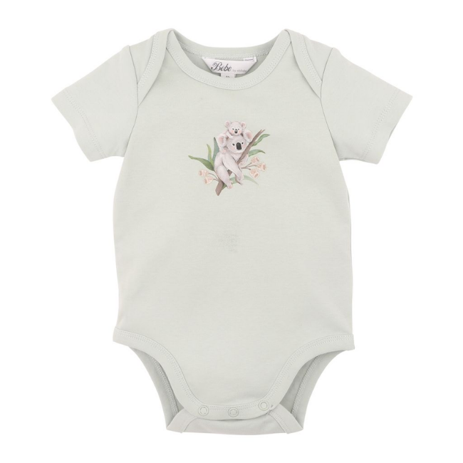 bebe TAYLOR ORGANIC KOALA BODYSUIT bebe TAYLOR ORGANIC KOALA BODYSUIT