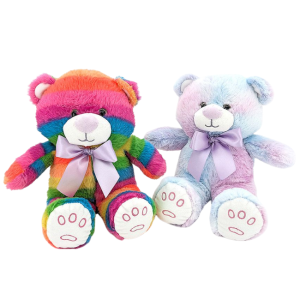 Cuddle Pals - Rainbow Bear with Ribbon: 23cm