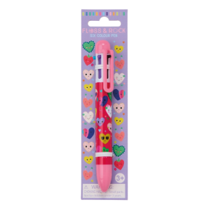 Floss + Rock - Six Colour Pen: Hearts