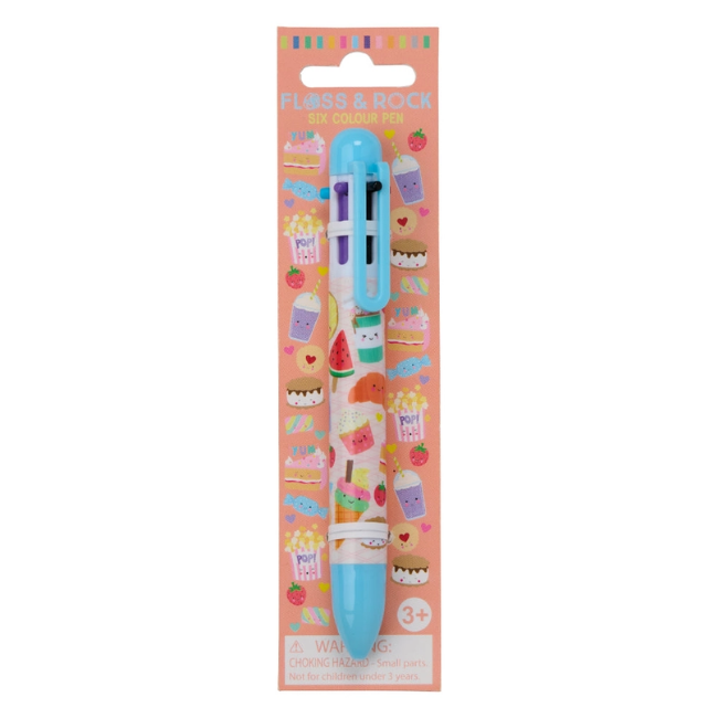 Floss & Rock Six Colour Pen - Sweet Treats Floss & Rock Six Colour Pen - Sweet Treats