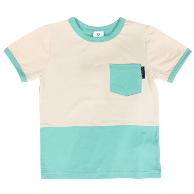Korango - Colour Block Tee Green