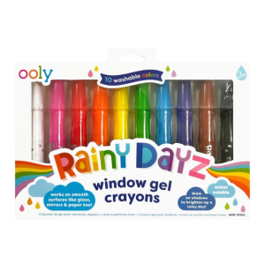 Ooly - Rainy Dayz: 10 Washable Window Gel Crayons