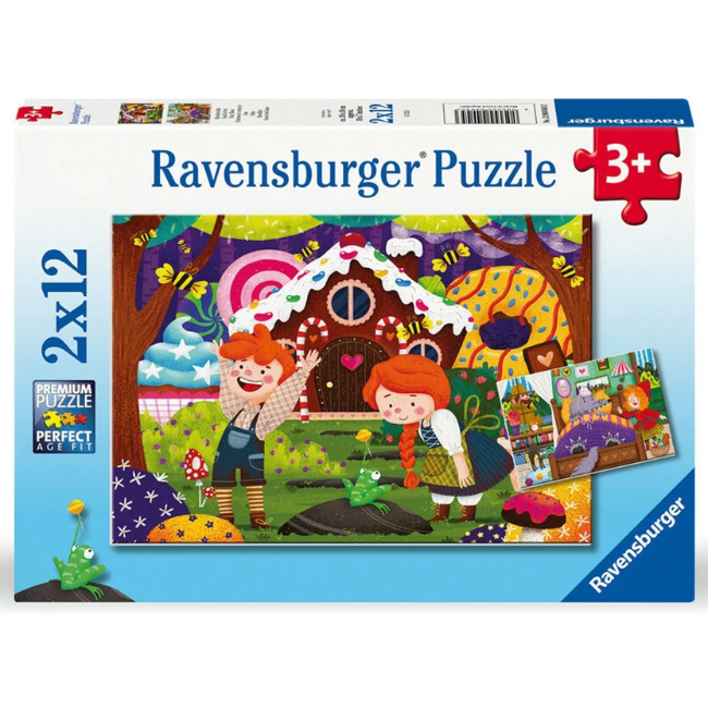 Ravensburger - Fairy Tales Puzzle 2x12 Pieces