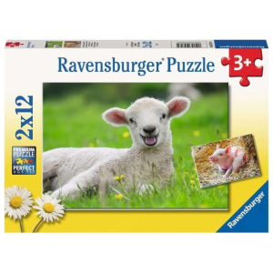 Ravensburger - 2x12 Piece Puzzle: Farm Animals