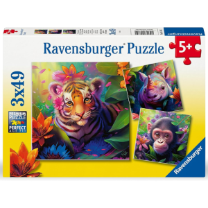 Ravensburger - 3x49 Piece Puzzle: Jungle Babies