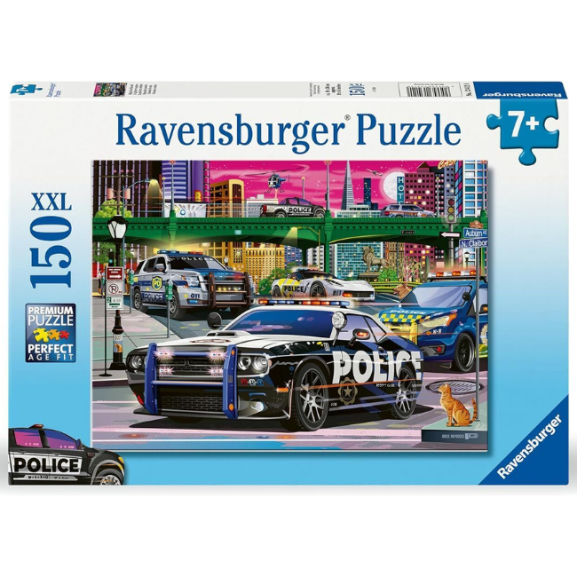 Ravensburger - Police on Patrol Puzzle 150 Pieces Ravensburger - Police on Patrol Puzzle 150 Pieces