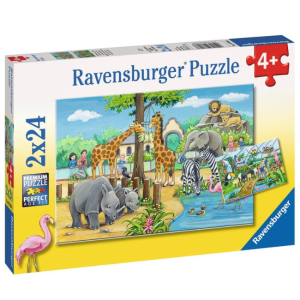 Ravensburger - 2x24 Piece Puzzle: Welcome to the Zoo