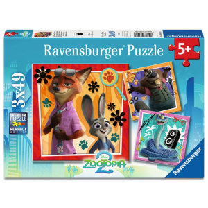 Ravensburger - 3x49 Piece Puzzle: Zootopia 2 A New Mission