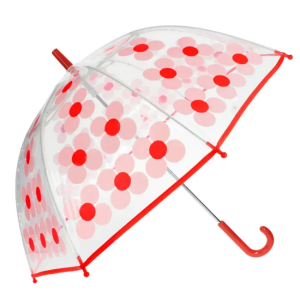 Rex London - Transparent Umbrella: Pink Daisy