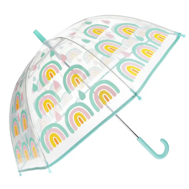 Rex London Child Umbrella - Transparent Rainbow