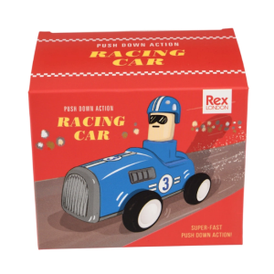 Rex London - Push Down Action Racing Car: Blue