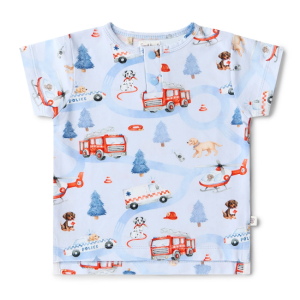 Snuggle Hunny - Organic Short Sleeve Top: To the Rescue