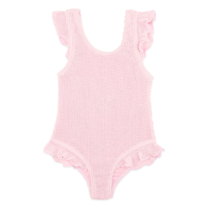 Minihaha Swim - Crinkle: Pale Pink Swimsuit