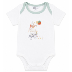 Bebe - Scout: Organic Animal Stack Bodysuit