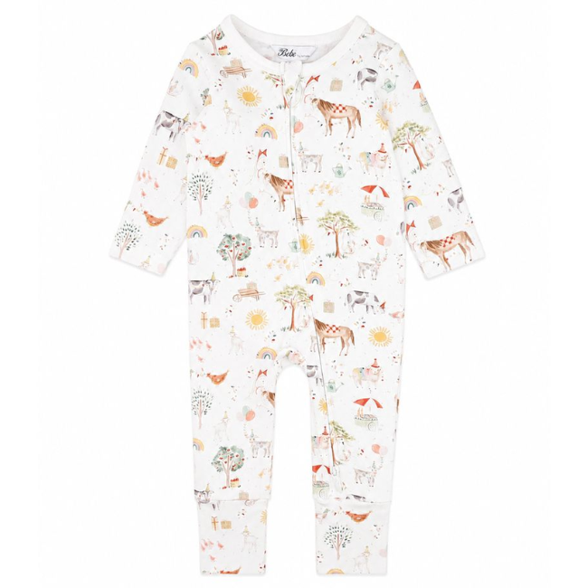 bebe SCOUT ORGANIC LS ZIPSUIT bebe SCOUT ORGANIC LS ZIPSUIT