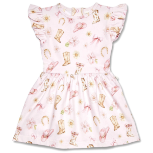 Snuggle Hunny - Organic Dress: Boots + Bows