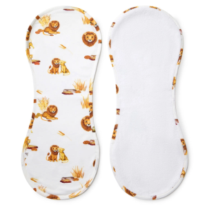 Snuggle Hunny - Organic Cotton Burp Cloth: Lion