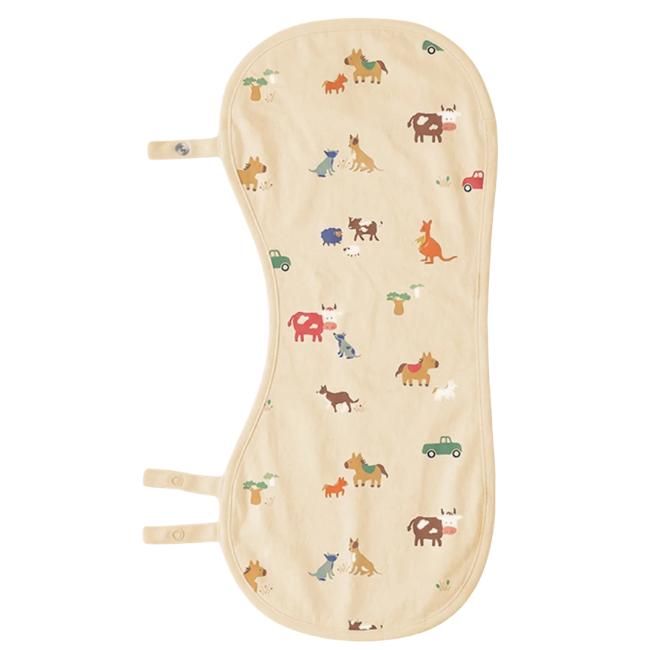 toshi Baby Burp Cloth Arcadia station hands