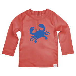 Toshi - Swim Rashie Long Sleeve: Pirate Mud Crabs