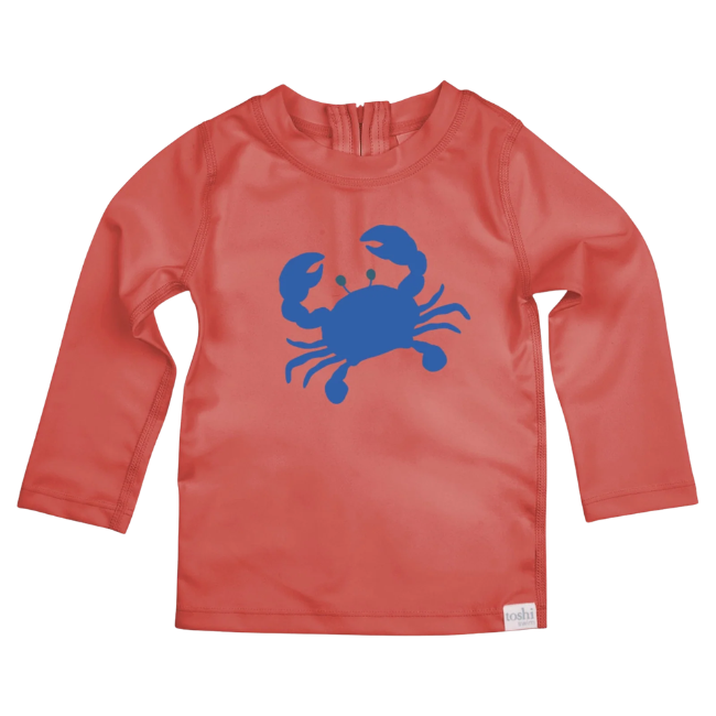 toshi Swim Rashie L_S Pirate Mud Crabs