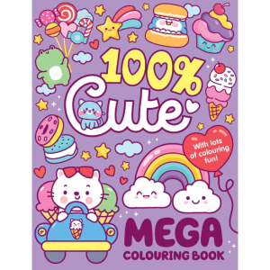 Mega Colouring Book - 100% Cute