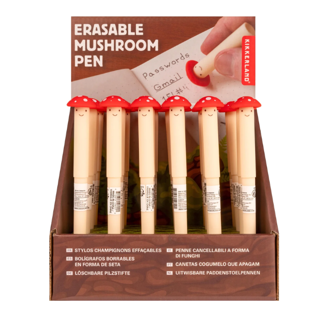 Kikkerland Erasable Mushroom Pen