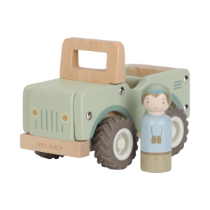 Little Dutch - Safari Friends: Wooden Safari Car with Ranger