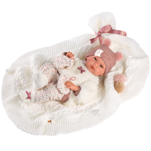 Llorens - 35cm Hard Body Doll: Bimba with Beanie