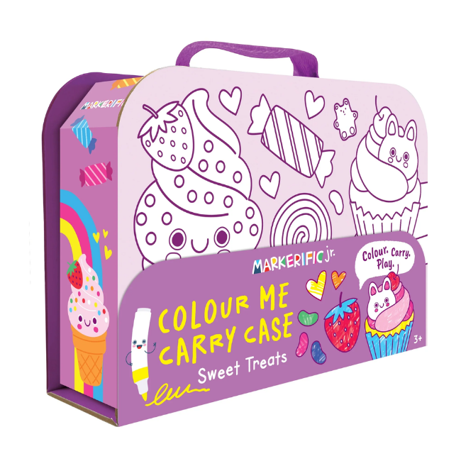 Markerific Jr. - Colour Me Carry Case - Sweet Treats
