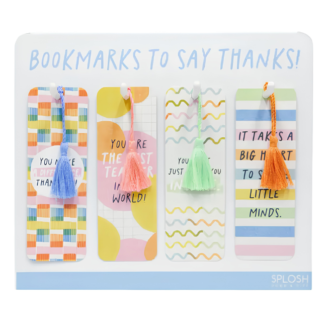 Splosh - Double-Sided Bookmark with Tassel Teacher