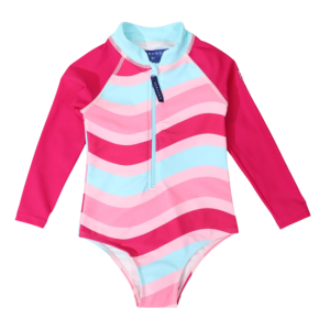 Korango - Zip Sunsuit: Pink Swirl
