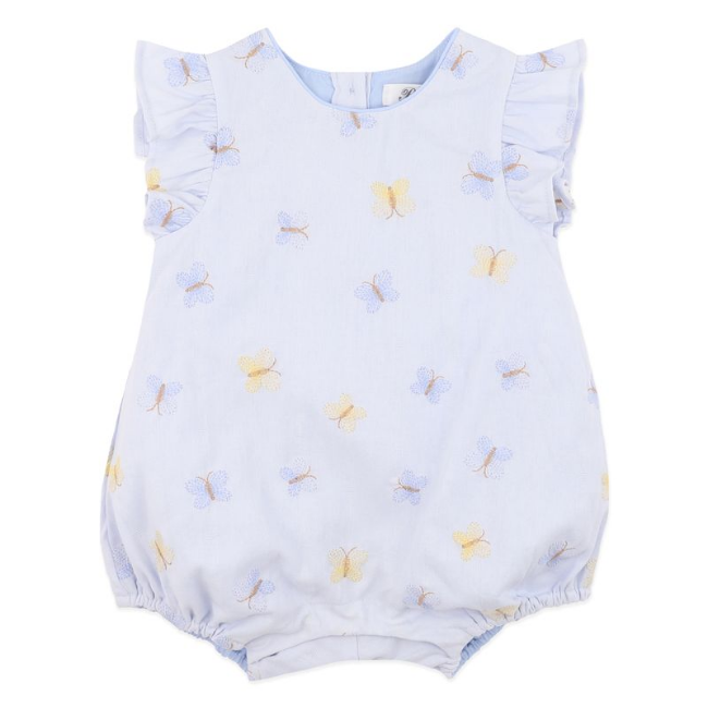 bebe LIBBY EMBROIDERED BUTTERFLY ROMPER