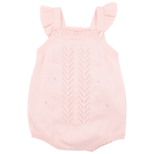 Bebe - Chelsea: Organic Pink Bobble Knit Bodysuit