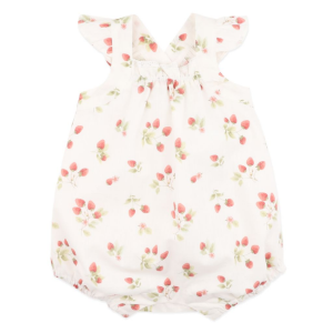 Bebe - Poppy: Strawberry Print Romper
