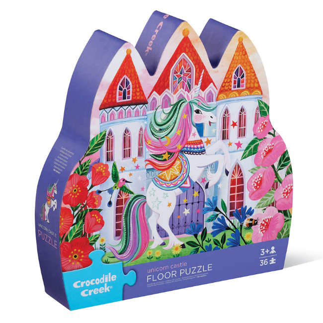 crocodile creek Classic Floor Puzzle 36 pc - Unicorn Castle