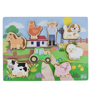 Koala Dream - Wooden Chunky Puzzle + Play Set: Aussie Farm